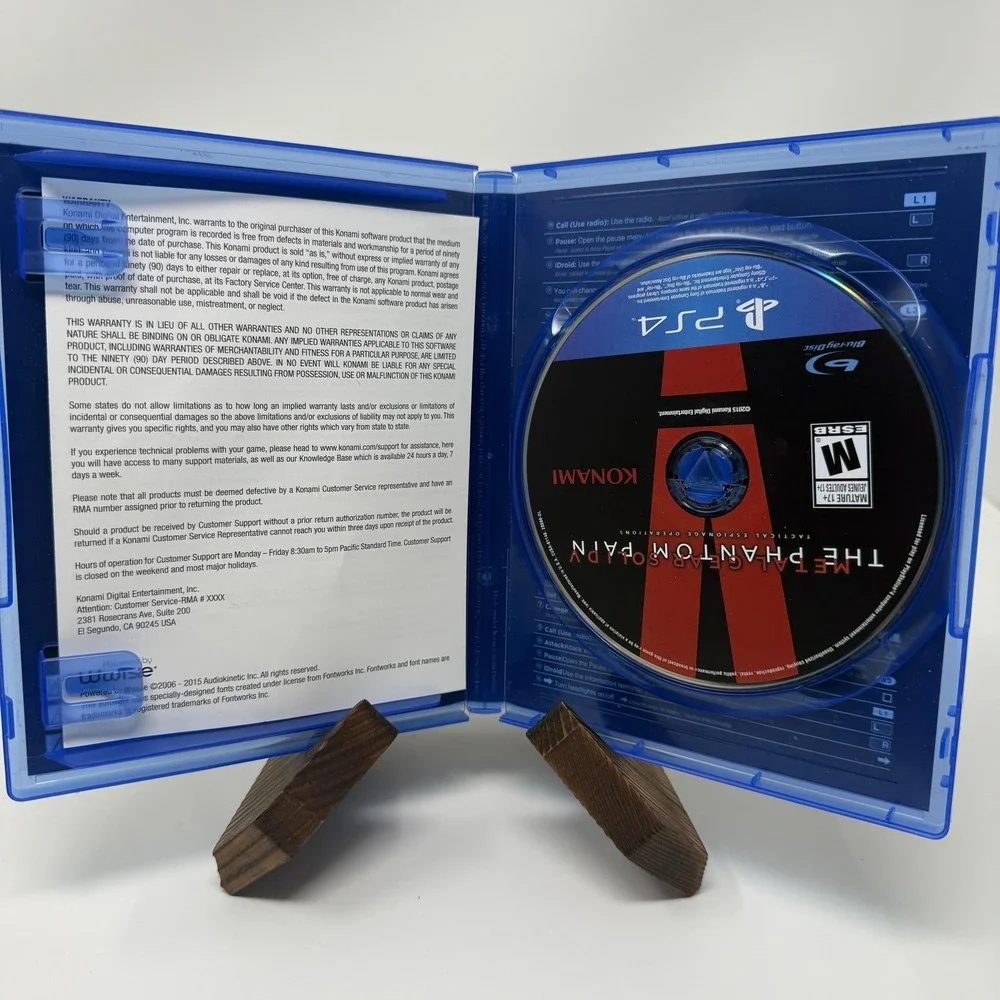 Metal Gear Solid V Phantom Pain Sony PS4 PlayStation 4 Video Game CIB M Rated